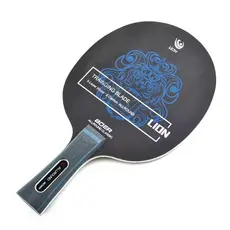 ￼Raquete Profissional Tênis  de mesa/ Ping Pong Preta e azul Boer Lion Híbrida Clássica/ Classineta