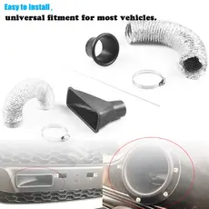 Kit De Tubo De Entrada De Ar Para Carro , Grade De-Choque Dianteiro , Sistema De Injeção , Turbina Funil , Padrão Univer