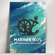 Quadros Decorativos Orixás e Realizações - Marinheiros -  Em Mdf - com Fita Adesiva - Envio Imediato