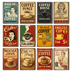 Quadro Decorativo Cantinho do Café Vintage - Feito em Madeira - Já com Fita Adesiva - Envio Imediato