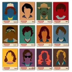 Quadro Decorativo Stranger Things - Feito em Madeira - Já com Fita Adesiva - Escolha 12 Opções!