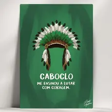 Quadros Decorativos Orixás e Realizações - Caboclo -  Em Mdf - com Fita Adesiva - Envio Imediato