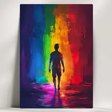Quadros Decorativos LGBT+ Artístico - Pintura - Feito em Mdf - com Fita Adesiva - Envio Imediato