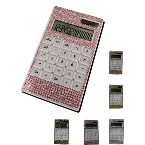 Calculadora Com Strass Ideal Para Usar No Seu Trabalho