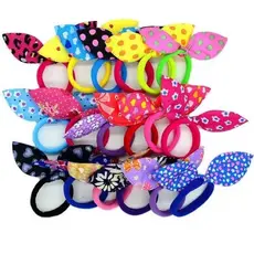 Kit 12-24-48 Unidades xuxinha /Rabicó de cabelo Elásticos Schrunchies Infantil e Adulto Cores Sortidas Amarrador de Cabelo