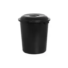 Lixeira Com Tampa Cesto 27l Plasnew Cozinha e Lavanderia