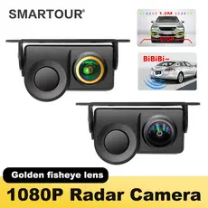 Sensor De Estacionamento De Vídeo Para Carro 2 Em 1 , Sistema Detector De Radar Visível Reverso , Visão Noturna , Câmera