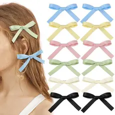 Borboleta Fita Arco Decoração De Cabelo Meninas 4 Pçs Hairpin Para Divisão Lateral Fada Ballet-Estilo Multi-Cor
