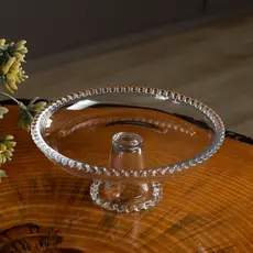 Boleira com Pé de Cristal Pearl 20cm - Wolff