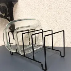 Organizador Armário Suporte P/Tampas Formas Assadeiras Frigideiras Refrátarios Porta Decoração
