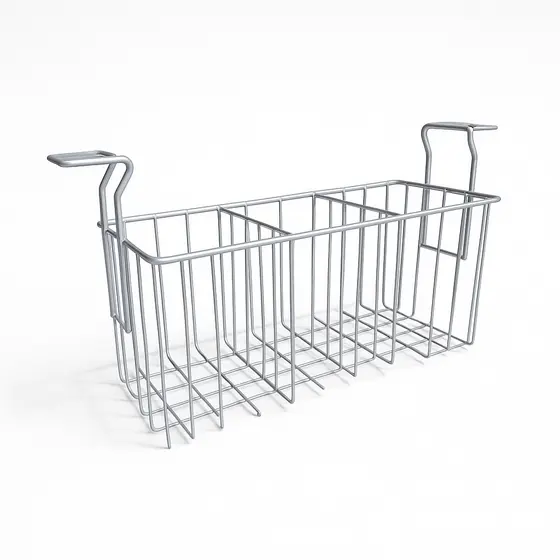 Kit 5 unidades Cesto + 10 Separadores para Freezer Organizador Picolés Polpas Horizontal