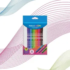 Estojo Caneta Esferográfica Next Color Cis Com 10 Cores