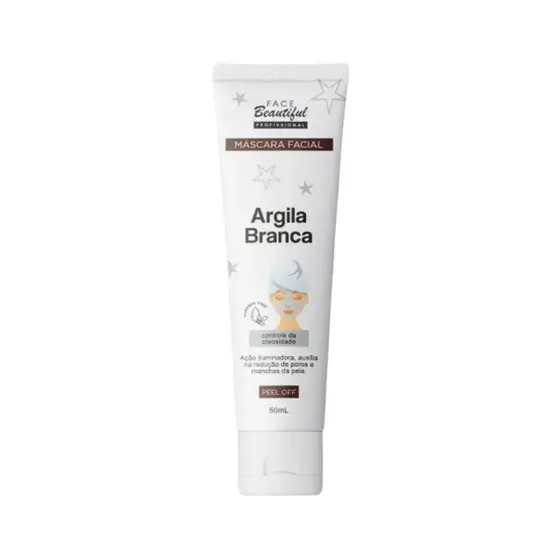 Máscara Facial Argila Branca - Face Beautiful