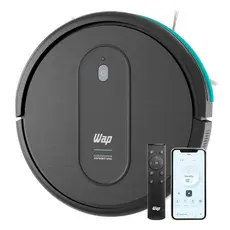 Robô Aspirador WAP Robot W400 C/ Controle Varre Passa Pano