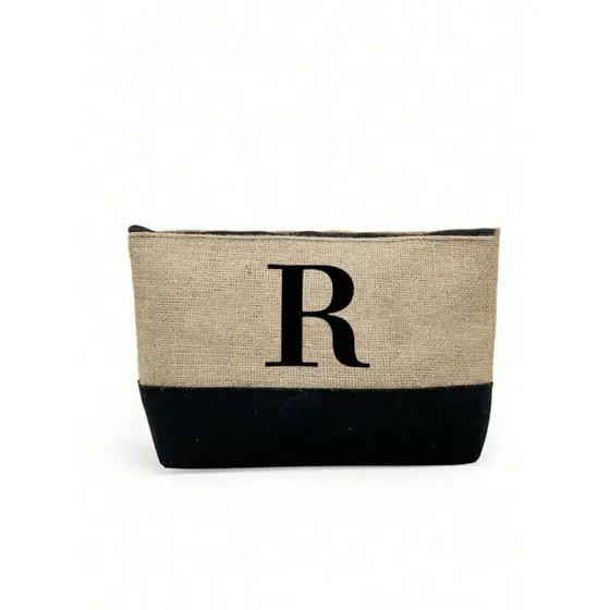 ENVIO IMEDIATO NECESSAIRE DE PRAIA JUTA LETRA PERSONALIZADA
