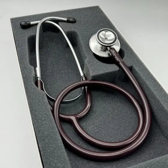 Estetoscópio P.A Med Vinho Duplo Adulto e Infantil Enfermagem Estudante Excelente Ausculta