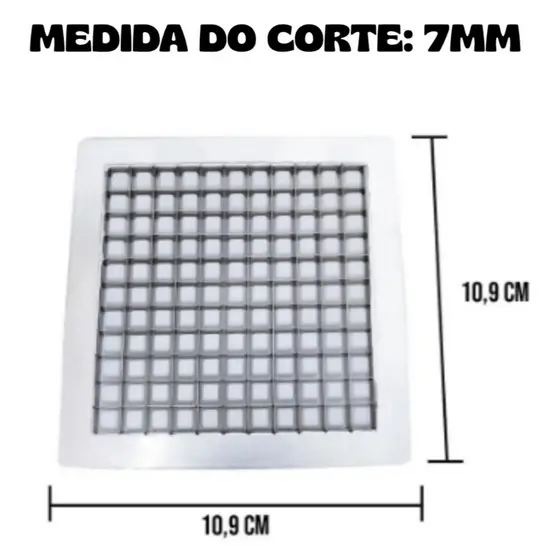 Lâmina 7mm Para Picador Cortador De Legumes Médio Grande Kit Faca