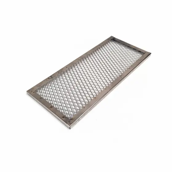 Grelha Auxiliar Para Descanso da Carne 100% Inox Para Churrasqueira Pré Moldada