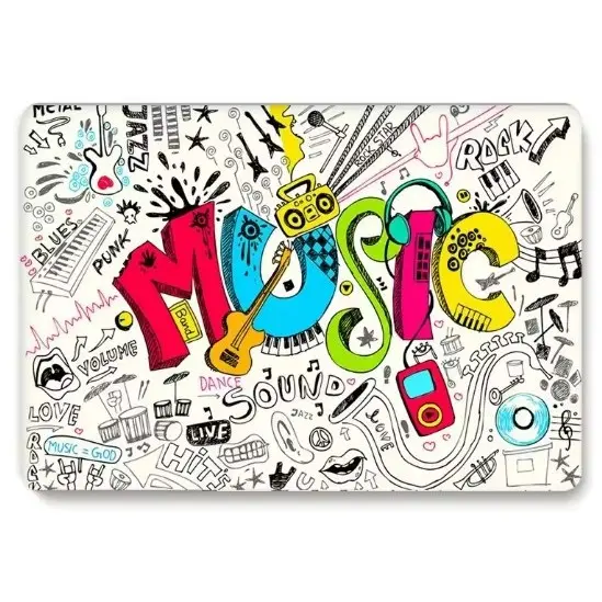 Adesivo Decorativo Estilo Musical Musica