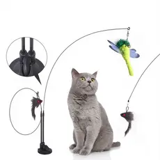 Brinquedos De Com Penas Super Ventosa Substituições De Destacáveis De Gatos Acessorios