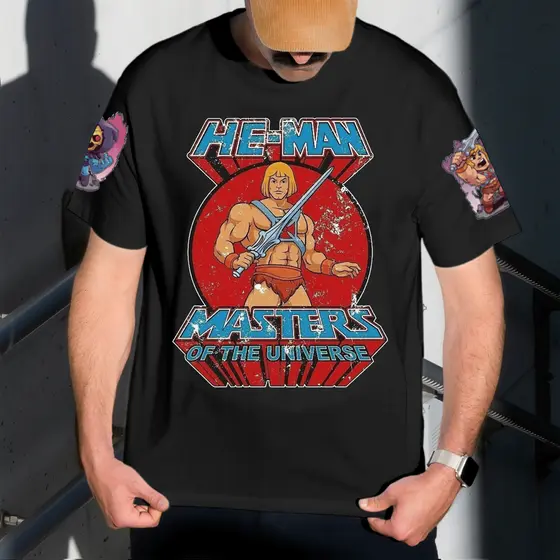 Camiseta Masculina Estampa He-Man 100% Algodão T-shirt Camisa Blusa Do Tamanho P ao GG