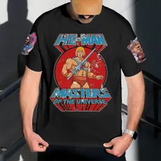 Camiseta Masculina Estampa He-Man 100% Algodão T-shirt Camisa Blusa Do Tamanho P ao GG