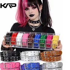 Cinto Punk Rock Alternativo Ilhós duplo unisex cores