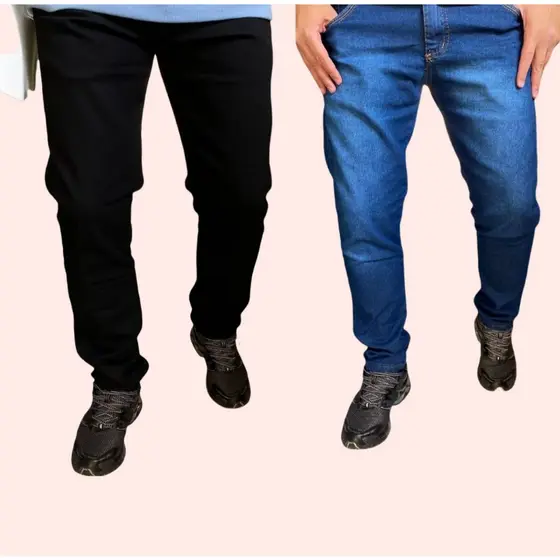Kit com 2 Calças Jeans Masculinas