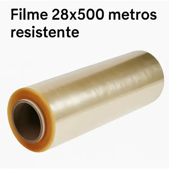 Rolo Bobina Plastica Filme PVC Refil 28cm x 500 Metros Esticavel