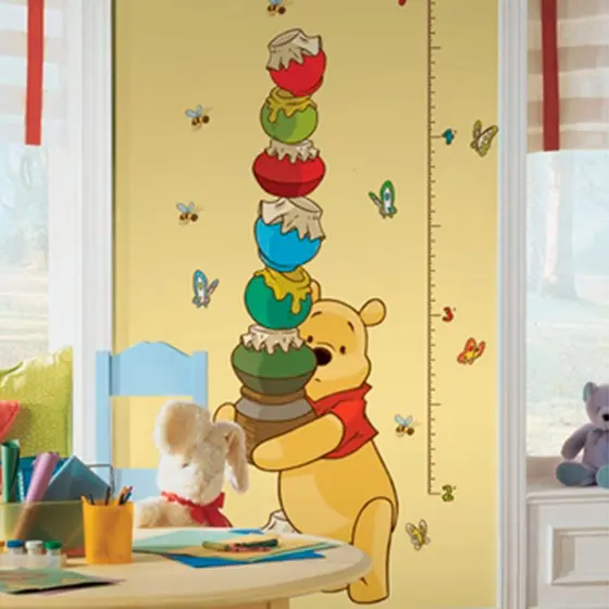 Adesivo de Parede Régua de Crescimento Disney Ursinho Pooh
