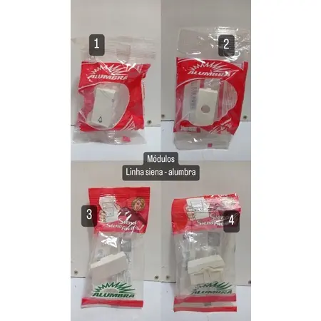 módulos linha siena marca alumbra cor branca