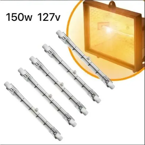 Kit 5 un Lâmpada Palito 150W 127V 118mm R7s Brasfort
