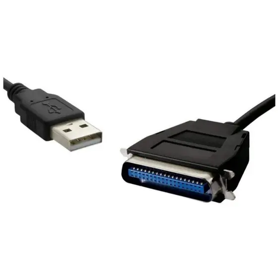Cabo USB Para Paralelo 36 Pinos 1284 Impressora - 1, 8M Preto - Storm - Cabos para computadores e notebooks
