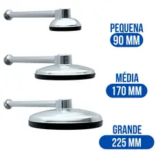 Chuveiro Ducha Cromada Preta ou Branca Cano de 30cm Quintal Piscina Banheiros