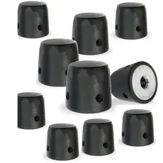10 PINO OU PESO PARA PANELA DE PRESSÃO KIT COM 10 UNIDADES COR PRETO 2,80CM