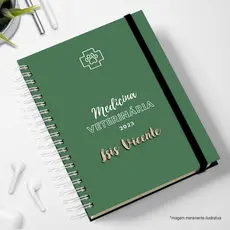 Agendas 2026 Personalizadas com nome e cor do elástico SAÚDE, MEDICINA VETERINÁRIA
