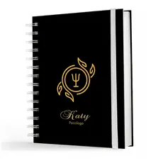 Agenda Planner Executivo Psicologia Neutra 2027 A5 Personalizada | 1 Dia Por Página | Capa Dura