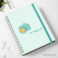 Agenda 2026 Personalizada com nome e cor do elástico FOTÓGRAFOS PROFISSIONAIS
