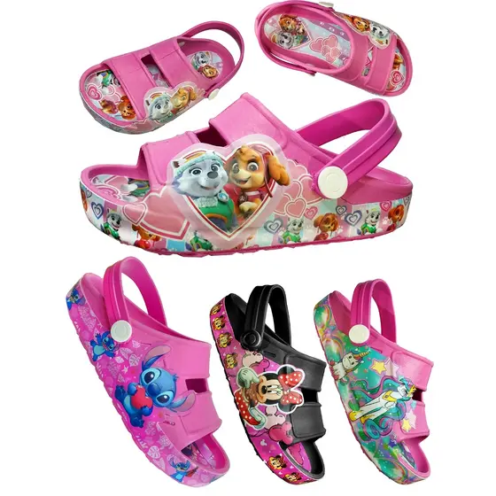 Sandália Pro Infantil Menina Babuche Papete Chinelo Confortável leve personagens unicórnio Desenhos