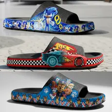 Chinelo Pala Slide Nuvem Papete Sandália Infantil Juvenil Menino Desenhos Leve ante derrapante