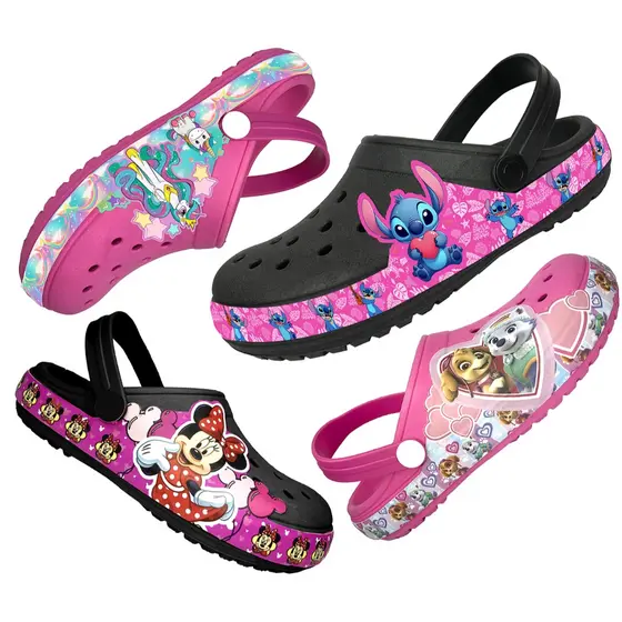 Babuche Papete Sandália  Bebe Infantil Menina Vários Modelos De Personagem Chinelo