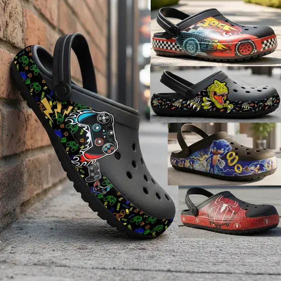 Babuche  Adulto  Chinelo Papete Sandália Cachorro Carro Astronauta Anime Super Leve e Confortável