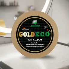 Fita Adesiva Goldeco 10m x 2,5cm P/ Próteses Capilares Dupla Face Não Derrete