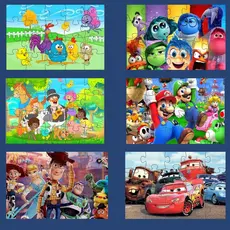 Kit Quebra Cabeça Grande Infantil Jogo De Criança 20 Peças Varios Desenhos 20x25 Brinquedo