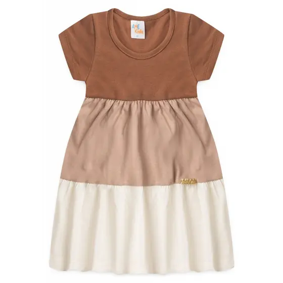 Vestido Infantil Feminino Verão - Meia Malha 100% Algodão