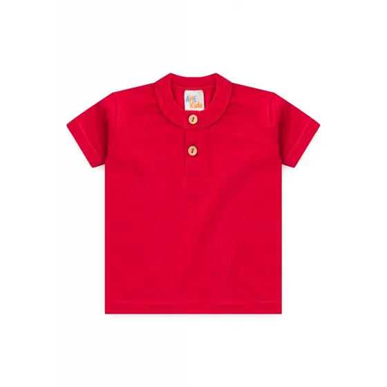 Camiseta Criança - Vermelho - Ame Kids