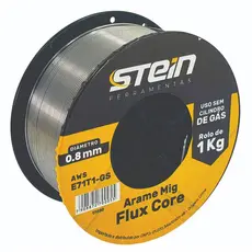 Arame Solda Mig Sem Gás Stein 0,8mm E71T1-GS Rolo 1Kg