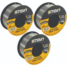 Arame Solda Mig Sem Gás Stein 0,8mm 1Kg E71T0-GS Kit 3 Rolos