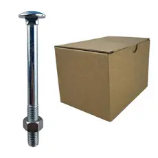 Parafuso Francês Galvanizado com porca 3/8X4" (Caixa com 50 Peças) Stein