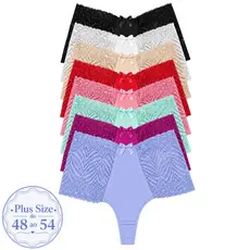 Kit Calcinha Fio Duplo Plus Size Renda Lateral Forro 100% Algodão Cintura Alta Conforto
